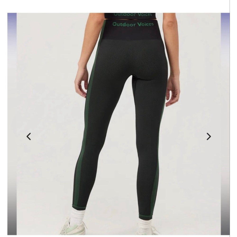Outdoor Voices Seamless Smooth 7/8 Legging Evergreen- Size Small